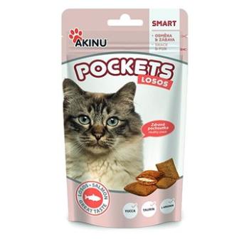 Akinu Pockets lososové polštářky pro kočky 40g (8595184955182)