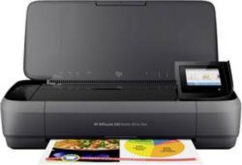 HP OfficeJet 250 All-in-One barevná inkoustová multifunkční tiskárna A4 tiskárna, skener, kopírka provoz na akumulátor, Wi-Fi, ADF