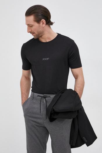 Bavlněné tričko Joop! (2-pack) černá barva, melanžové