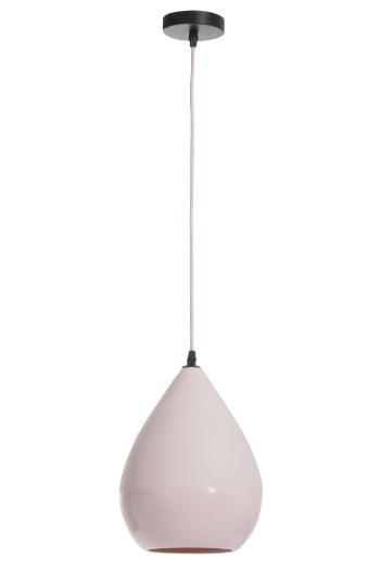 Růžová závěsná porcelánová lampa Drop - Ø 21*29,5 cm 83845
