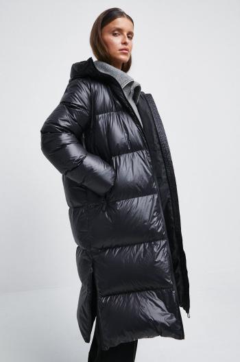 Péřový kabát Medicine černá barva, oversize