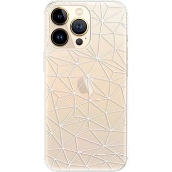 iSaprio Abstract Triangles 03 - white pro iPhone 13 Pro (trian03w-TPU3-i13p)