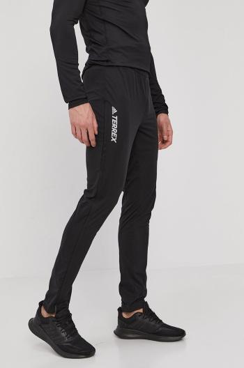 Kalhoty adidas Performance FT9980 pánské, černá barva, s potiskem