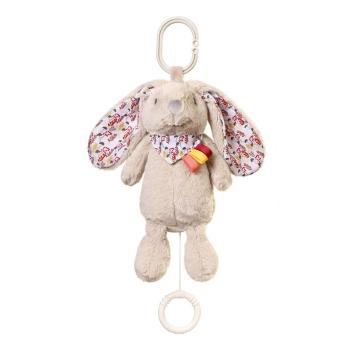 BabyOno Have Fun Musical Toy Rabbit Milly kontrastní závěsná hračka s melodií 1 ks