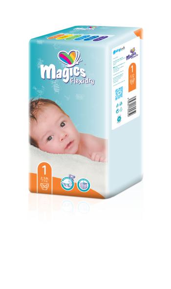 Magics Flexidry vel. 1 Newborn 2 - 5 kg, 50 ks