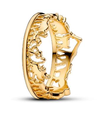 Pandora Propracovaný pozlacený prsten Lví král Shine 163362C00 54 mm