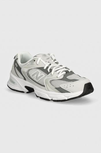 Dětské sneakers boty New Balance NBGR530 šedá barva