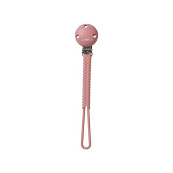 Saro Baby Braided Silicone Pacifier Holder klip na dudlík Blossom 1 ks