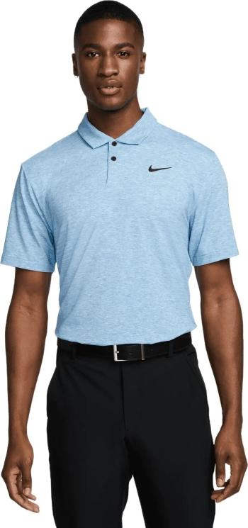 Nike Dri-Fit Tour Heather Mens Light Photo Blue/Black 2XL Polo košile