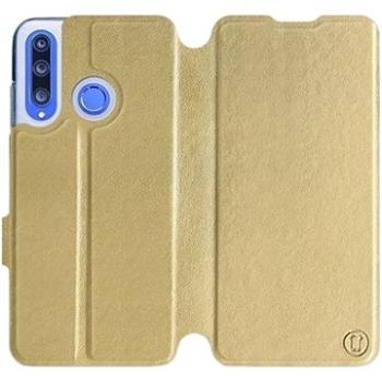 Flipové pouzdro na mobil Honor 20 Lite v provedení  Gold&Orange s oranžovým vnitřkem (5903226898541)