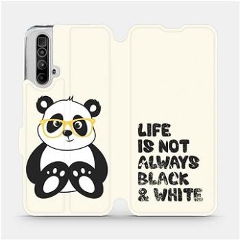 Flipové pouzdro na mobil Realme X3 SuperZoom - M041S Panda - life is not always black and white (5903516342761)