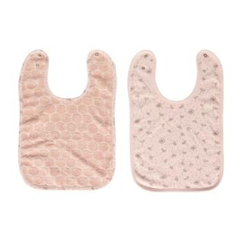 bébé jou® Bib 2-pack Fabulous Wish Pink