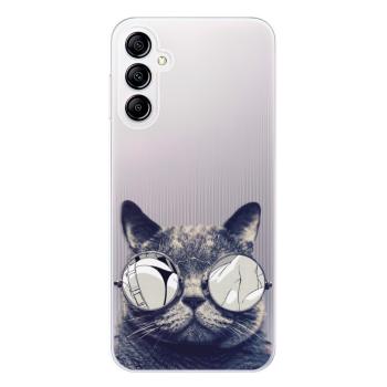 Odolné silikonové pouzdro iSaprio - Crazy Cat 01 - Samsung Galaxy A14 / A14 5G