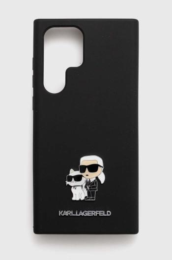 Obal na telefon Karl Lagerfeld Galaxy S23 Ultra černá barva