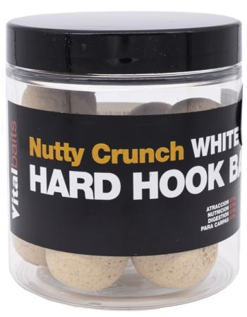 Vitalbaits boilies hard hook bait nutty crunch white 100 g - 18 mm