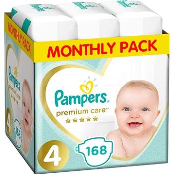 PAMPERS Premium Care vel. 4 Maxi (168 ks) - měsíční balení (8001090379511)