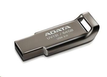 ADATA Flash Disk 64GB UV131, USB 3.1 DashDrive, Chromium Grey, šedá