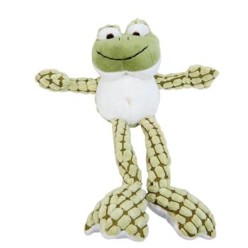 Zeleno bílá plyšová žába Frog - 22*7 cm TW0367