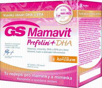 GS Mamavit Prefolin+DHA 30 tablet + 30 kapslí