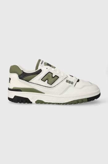 Kožené sneakers boty New Balance BB550DOB bílá barva, BB550DOB