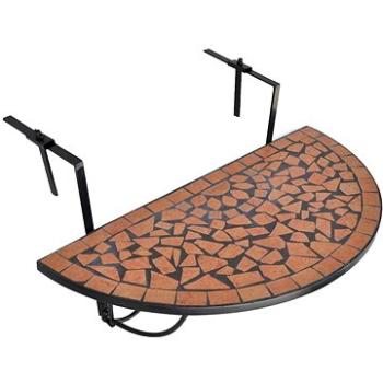  Závěsný stolek na balkon terracotta mozaika (41123)