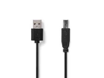 Kabel USB 2.0 A konektor/USB 2.0 B konektor 2m NEDIS CCGT60100BK20