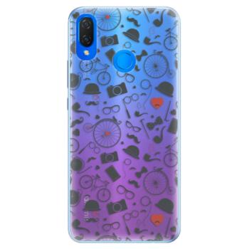 Silikonové pouzdro iSaprio - Vintage Pattern 01 - black - Huawei Nova 3i