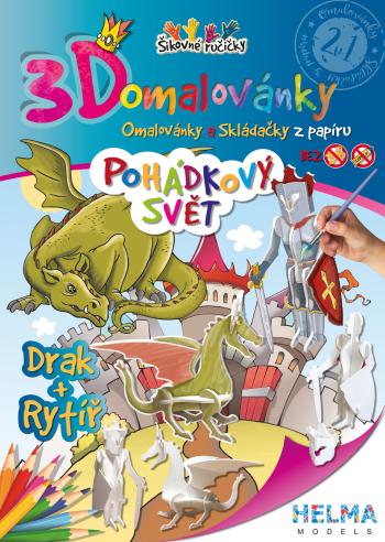 Helma 365 3D Omalovánky, Pohádkový svět Rytíř a Drak