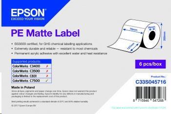 Epson C33S045716 label roll, synthetic, 76x127mm