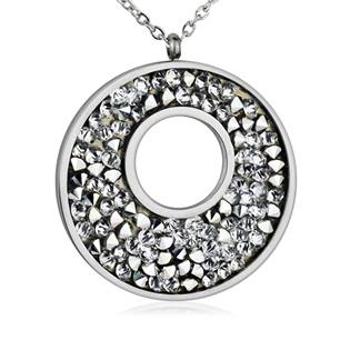 NUBIS® Ocelový náhrdelník s krystaly Crystals from Swarovski®, CRYSTAL - LV5001-CAL