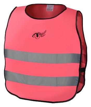 Compass Výstražná růžová dětská vesta S.O.R. - 53 cm, růžová