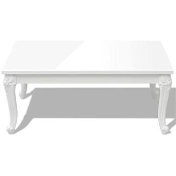 Konferenční stolek 100x60x42 cm vysoký lesk bílý (243380)