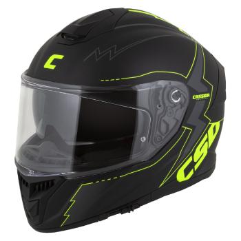 Moto přilba Cassida Integral GT 2.1 Flash černá matná/žlutá fluo/tmavě šedá  XL (61-62)