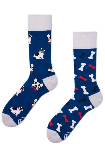Modro-bílé ponožky Dog Affair