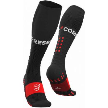 Compressport FULL SOCKS RUN Kompresní běžecké podkolenky, černá, velikost T1