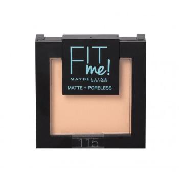 Maybelline Fit Me! Matte + Poreless 9 g pudr pro ženy 115 Ivory