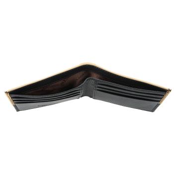 Lagen Pánská peněženka kožená EF22 Černá/Béžová