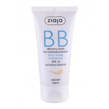 Ziaja BB Cream Oily and Mixed Skin SPF15 50 ml bb krém pro ženy Light