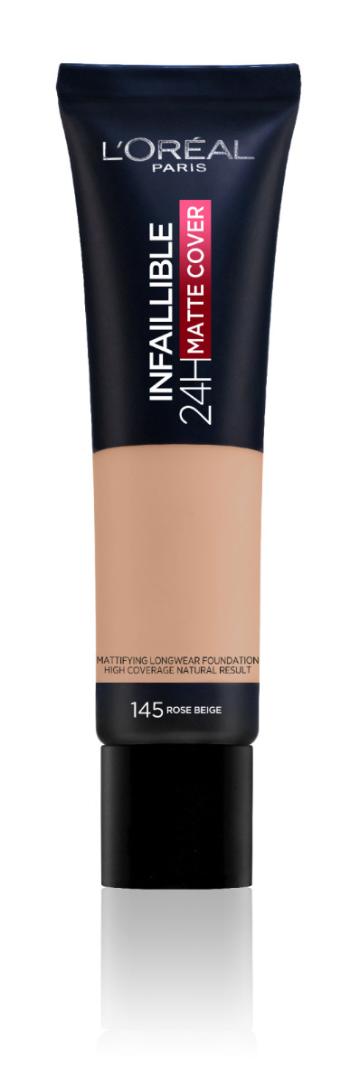 Loréal Paris Infaillible 24H Matte odstín 145 Beige Rosé dlouhotrvající make-up 30 ml