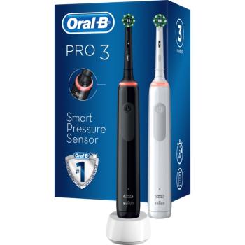 Oral B Pro3 3900 Cross Action Duo elektrický zubní kartáček 2 ks 2 ks