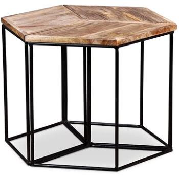 Konferenční stolek, masivní mangovníkové dřevo, 48x48x40 cm (243976)