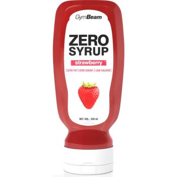 GymBeam Zero Syrup toppingový sirup bez kalorií příchuť Strawberry 320 ml