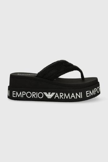Žabky Emporio Armani Underwear černá barva
