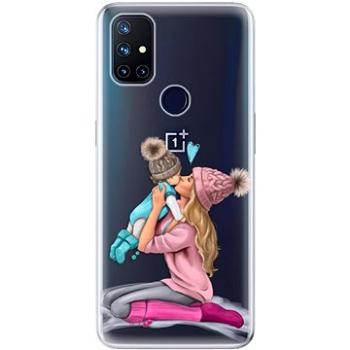 iSaprio Kissing Mom - Blond and Boy pro OnePlus Nord N10 5G (kmbloboy-TPU3-OPn10)