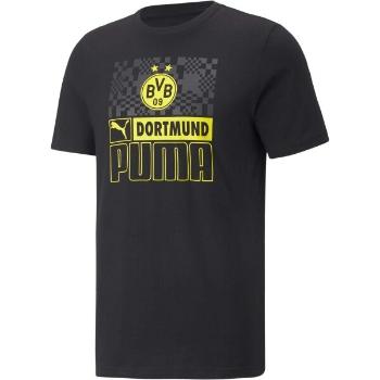 Puma BVB FTBLCORE TEE Pánské triko, černá, velikost XL