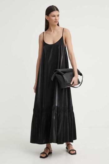 Šaty AERON IMOGEN černá barva, maxi, AW24SSDR523491