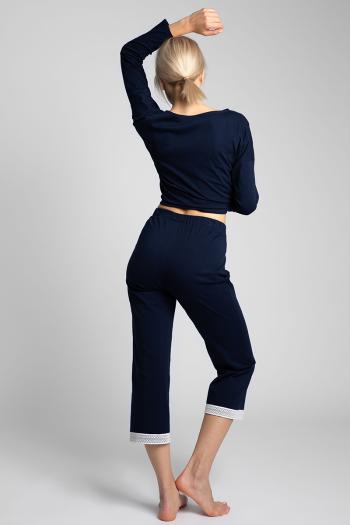 Tmavě modré pyžamové kalhoty LA041