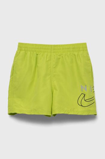 Dětské plavkové šortky Nike Kids zelená barva