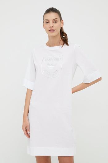 Bavlněná noční košile Emporio Armani Underwear bílá barva