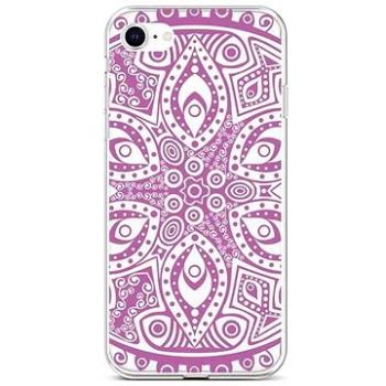 TopQ Kryt iPhone SE 2022 silikon Violet Mandala 73954 (Sun-73954)